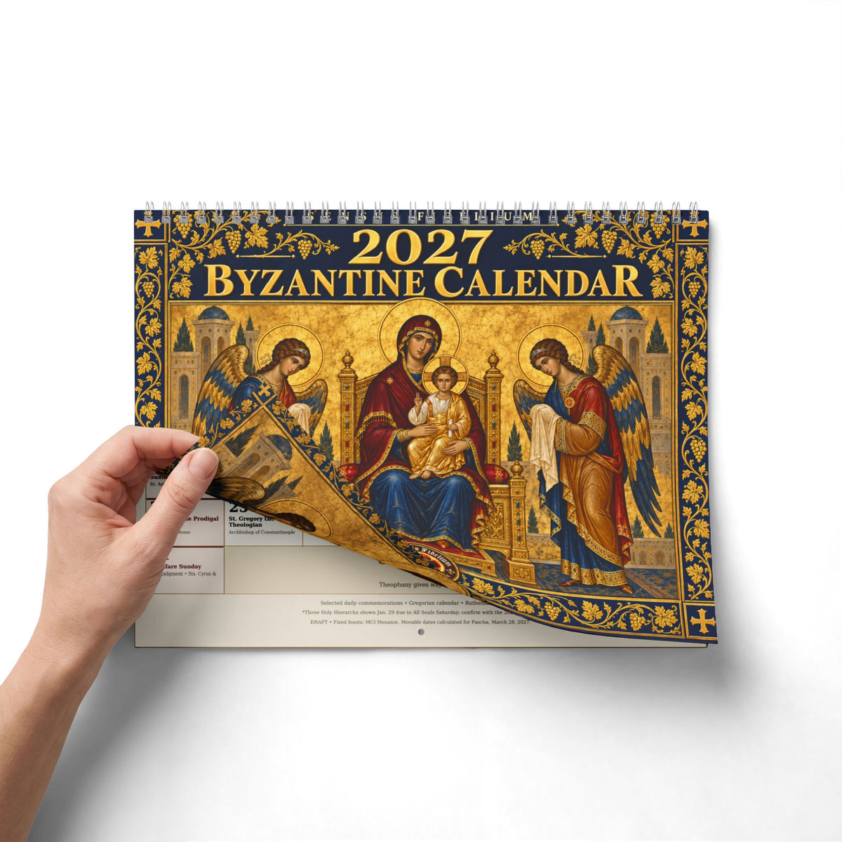 Ruthenian 2027 Wall Calendar Theotokos Icons