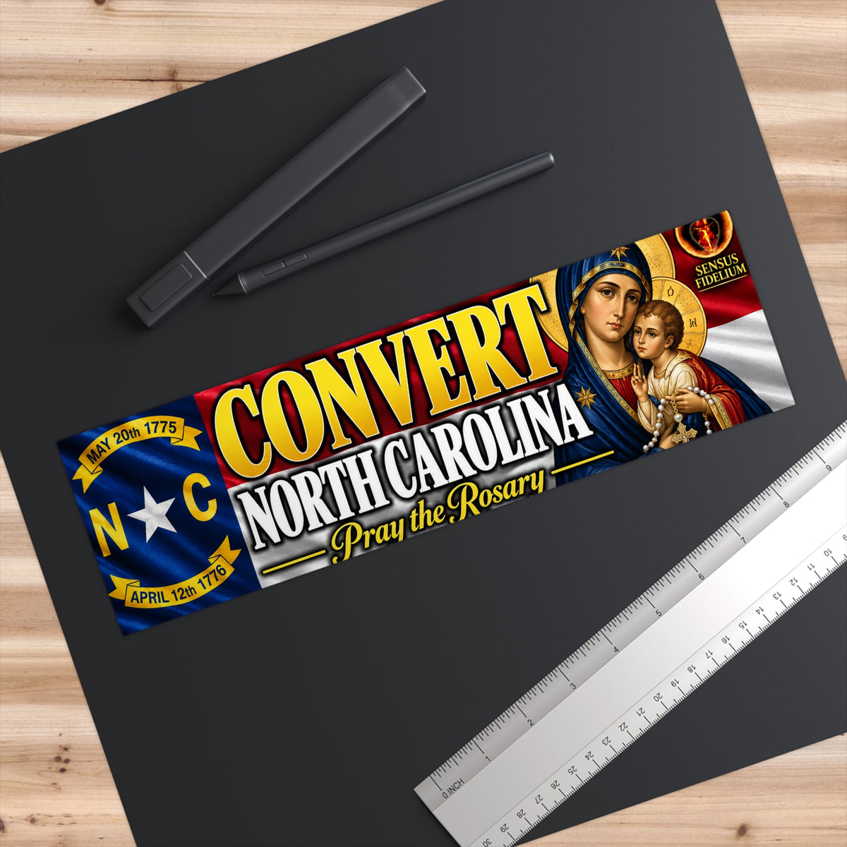 "Convert North Carolina" Bumper Sticker