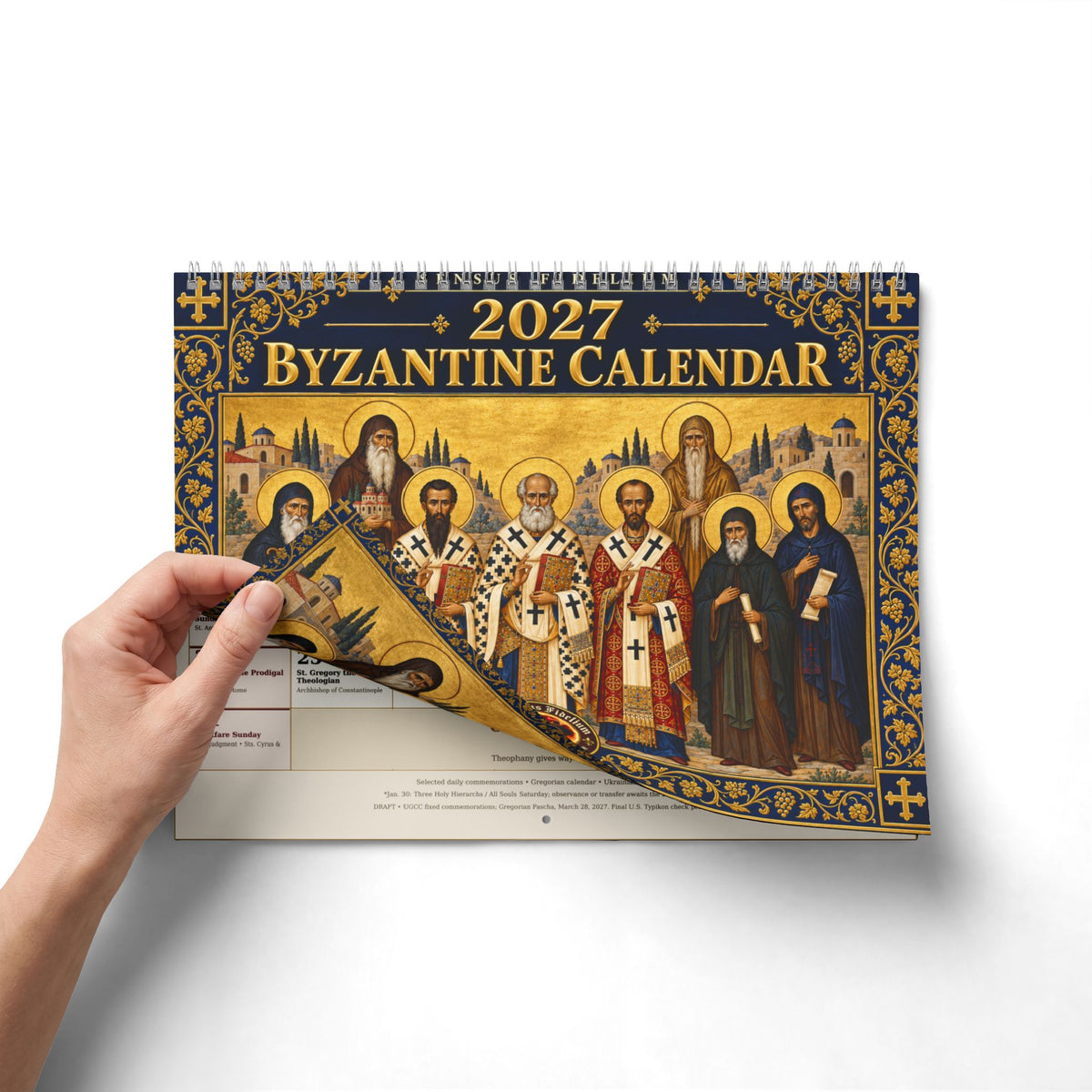 2027 Ukrainian Rite Calendar – Saint Theme