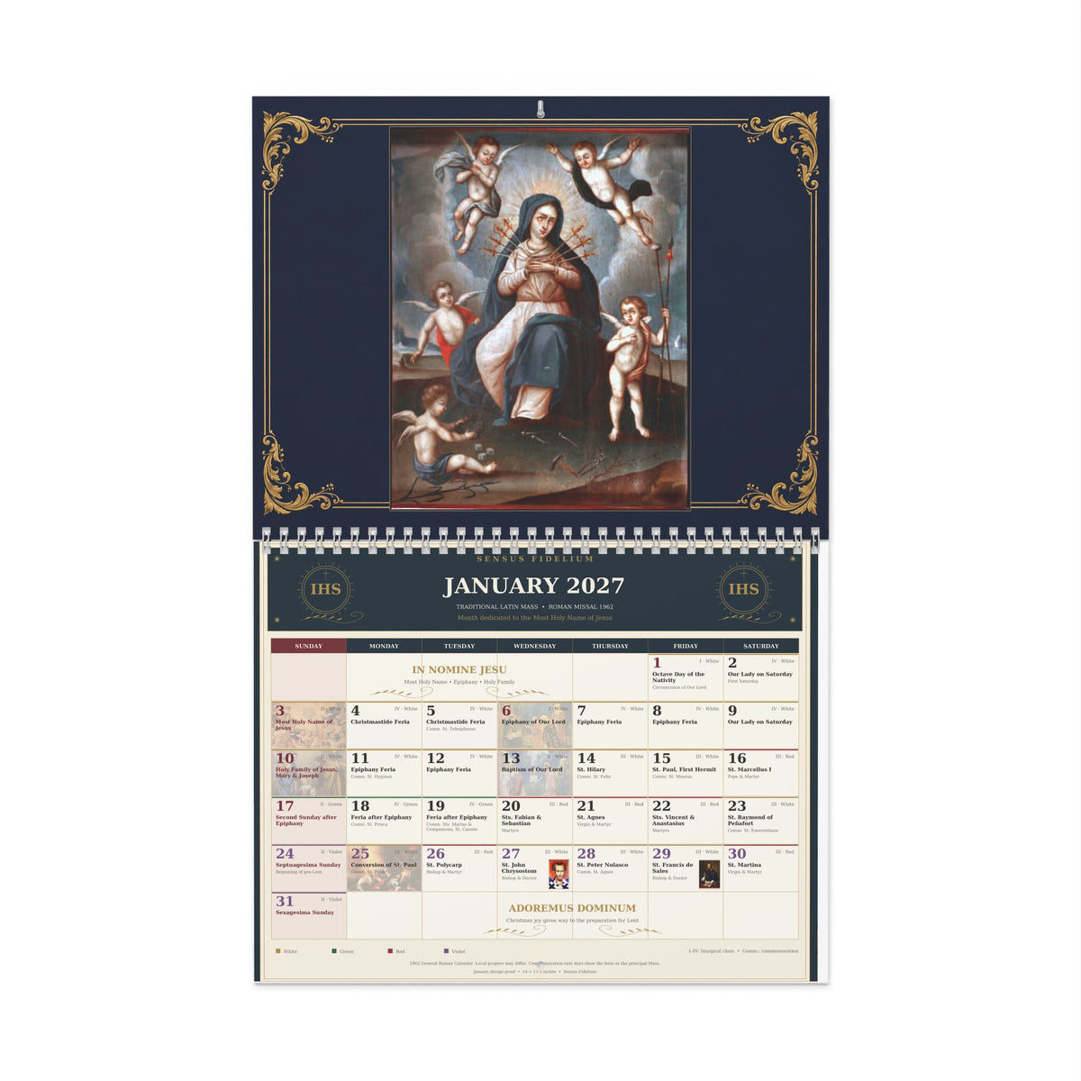 Our Lady of Sorrows TLM 2027 Calendar