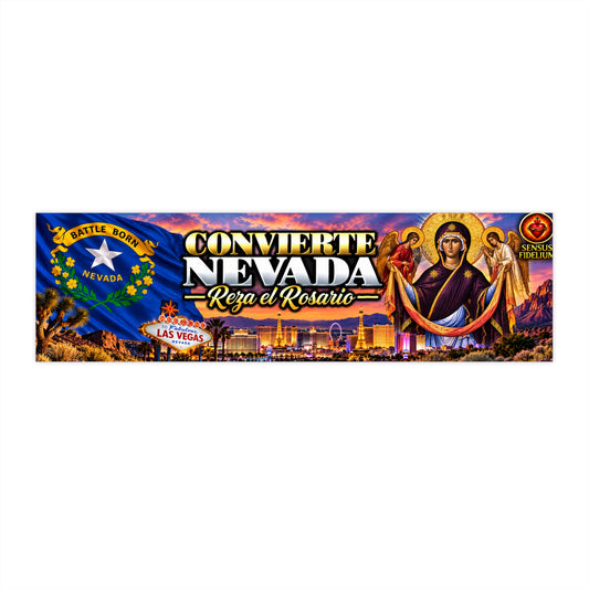 Nevada Convertir Bumper Sticker — Convierte Nevada Reza el Rosario