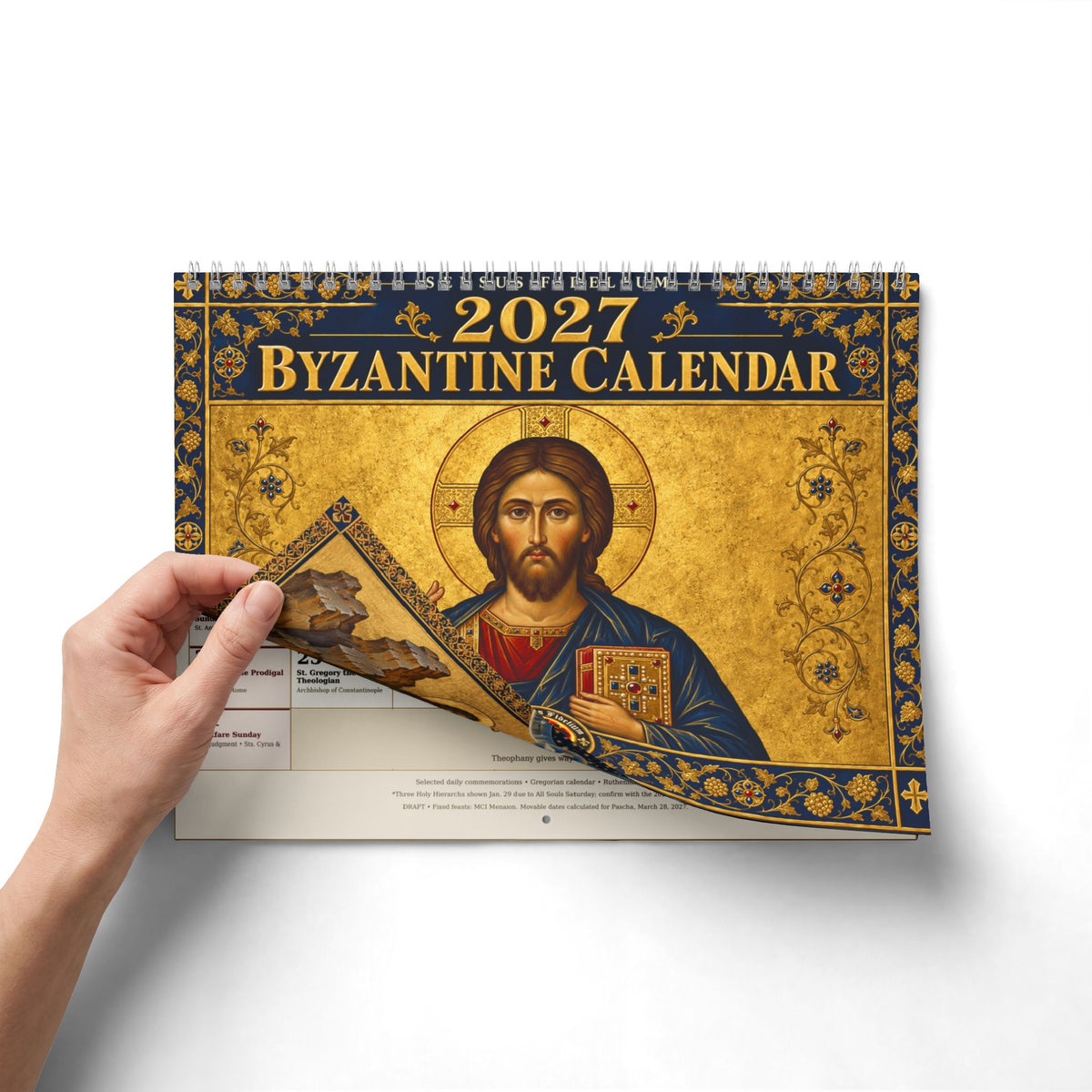 Ruthenian Wall Calendar 2027 Our Lord Art