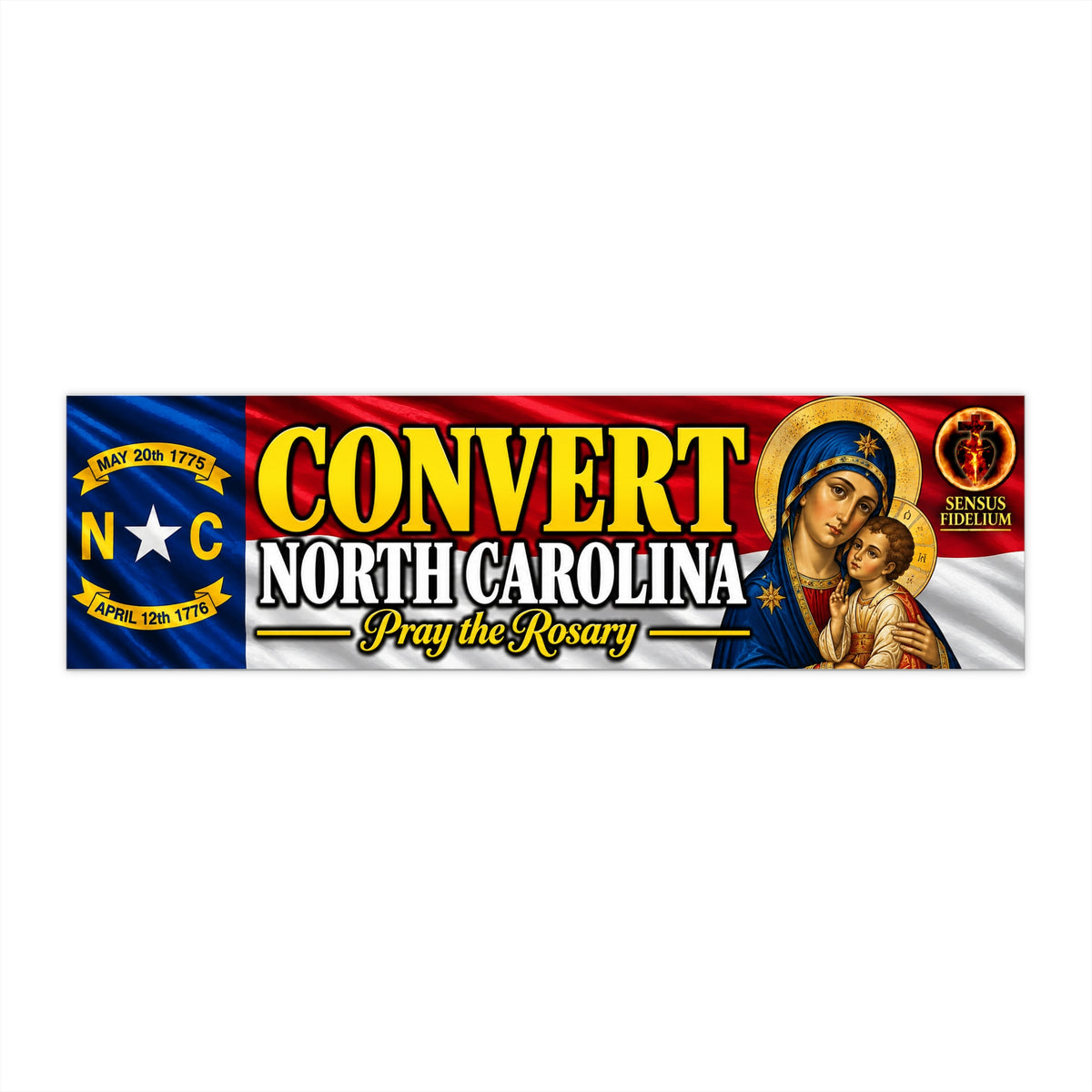 "Convert North Carolina" Bumper Sticker