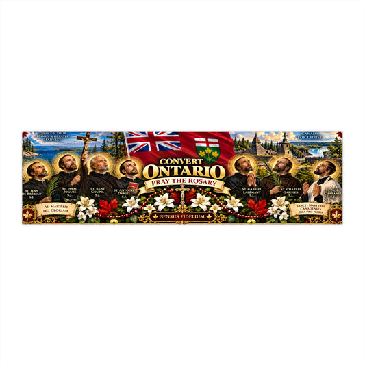 Convert Ontario Pray the Rosary Bumper Sticker