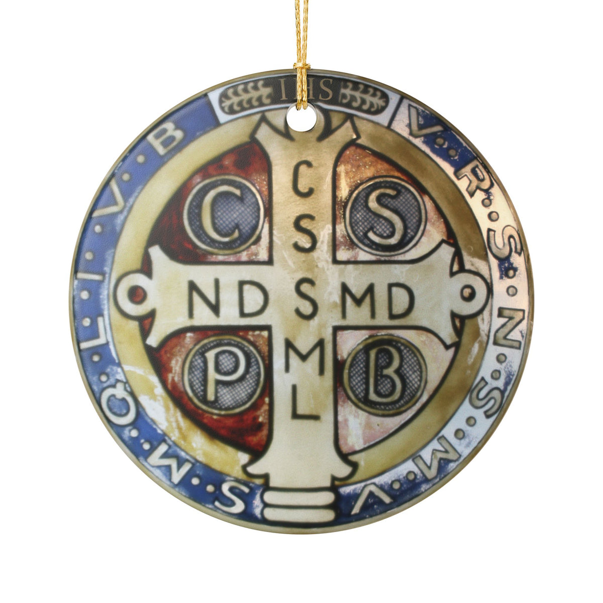 St. Benedict Ceramic Ornament – Christmas