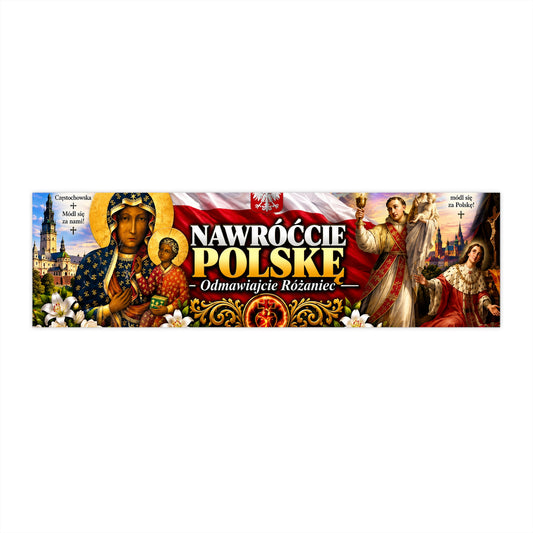 "Nawróćcie Polskę" Polish Catholic Rally Sticker