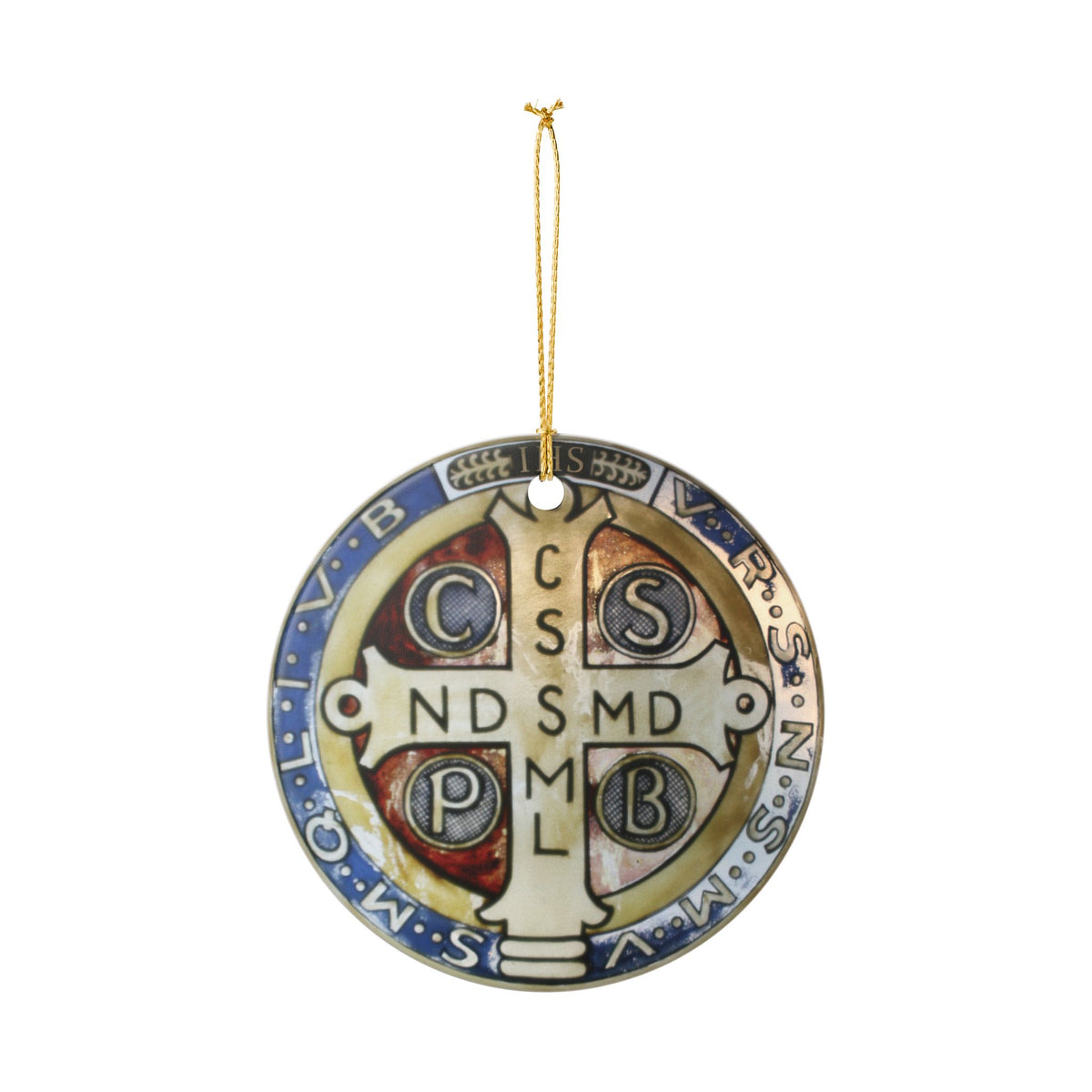 St. Benedict Ceramic Ornament – Christmas