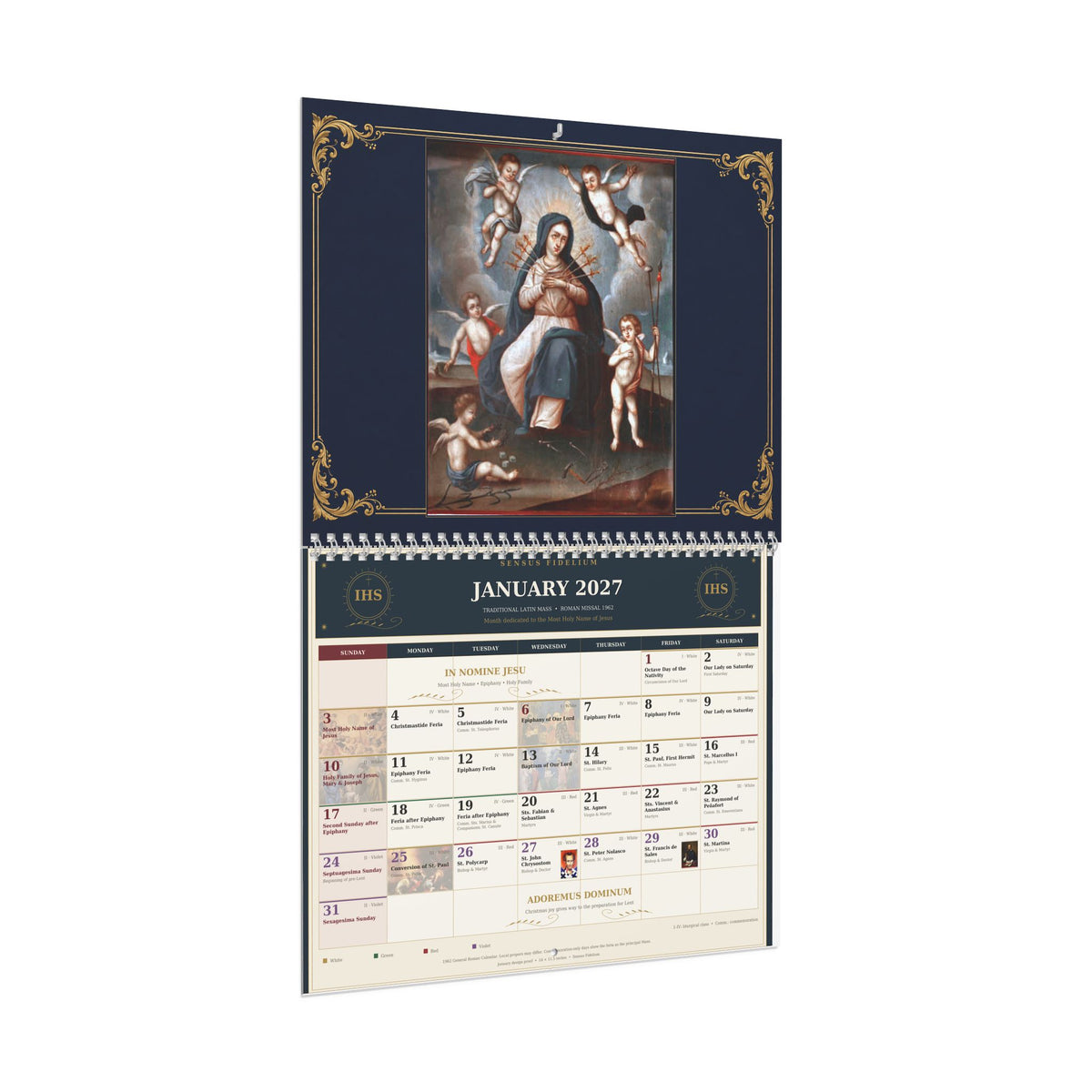 Our Lady of Sorrows TLM 2027 Calendar