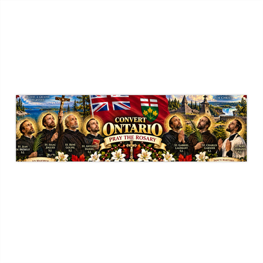 Convert Ontario Pray the Rosary Bumper Sticker