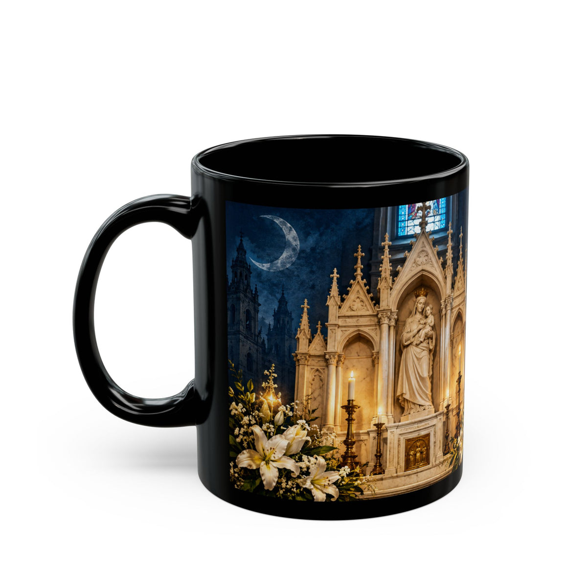 Our Lady of the South Mug — Religious Catholic Church Coffee Cup (11oz/15oz)